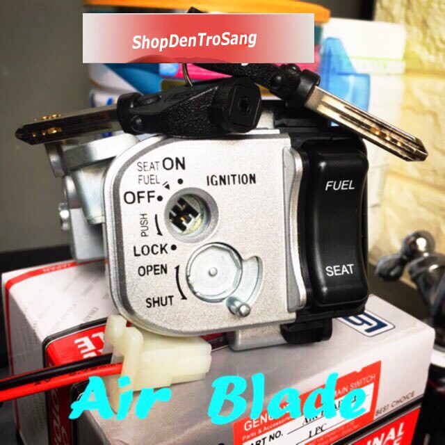 BỘ Ổ KHOÁ XE AIR BLADE 💥2008-2015 (6 VÀ 8 CẠNH)💥