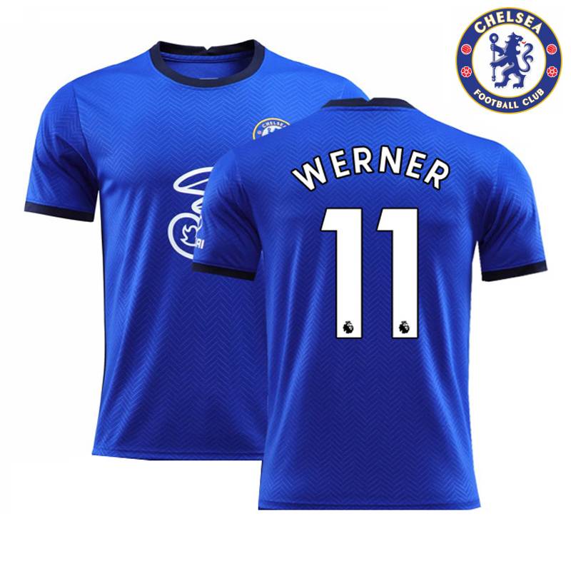 Yb2 2020-2021 Chelsea F.C. Áo Thun Số 2 Họa Tiết Cầu Thủ Bóng Đá Đội Tuyển kante Pulisic