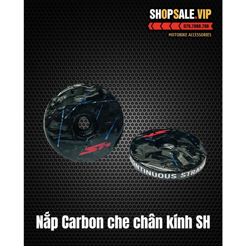 Nắp Che Chân Kính Carbon Forget Cho Các Dòng Xe SH