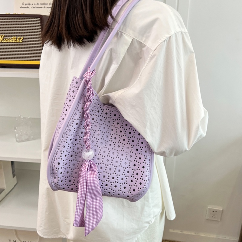 IELGY Túi Đeo Vai Cỡ Lớn Đục Lỗ Rỗng Thời Trang Cho Nữ