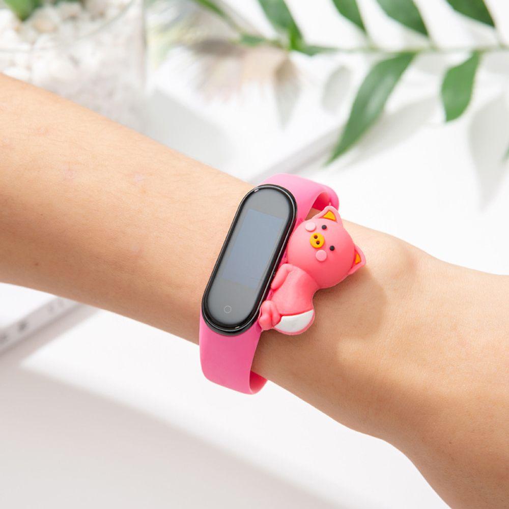 Ốp Bảo Vệ Đồng Hồ Thông Minh Xiaomi M3 M4 Hình Mickey Winnie the Pooh