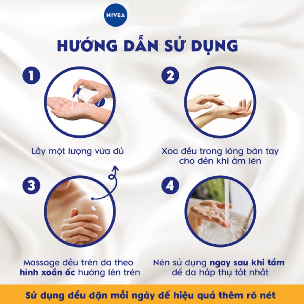 Sữa Dưỡng Thể Dưỡng Trắng Da Nivea Dewy Sakura 200ml - 85701