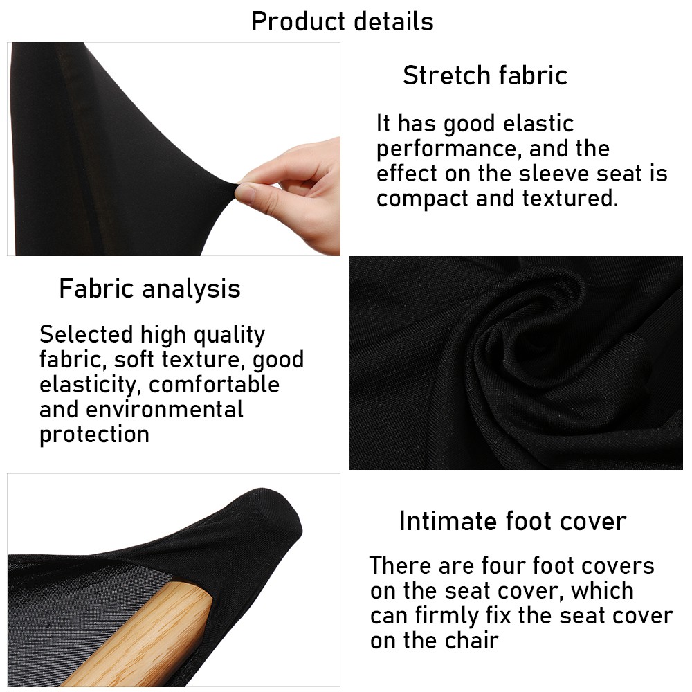 LUCKY Removable Chair Covers Decoration Stretch Polyester Banquet Chair Party Wedding Slip Cover Wholesale Universal/Multicolor