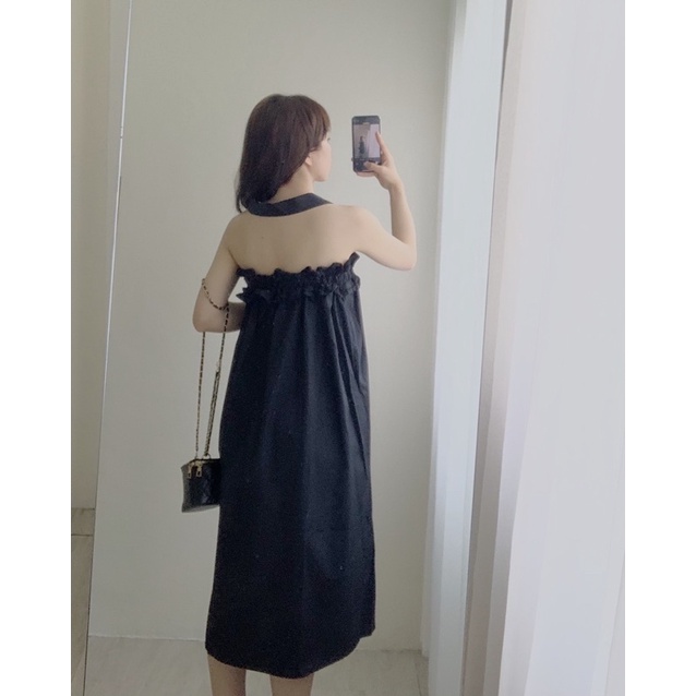 Đầm suông vải thô 654