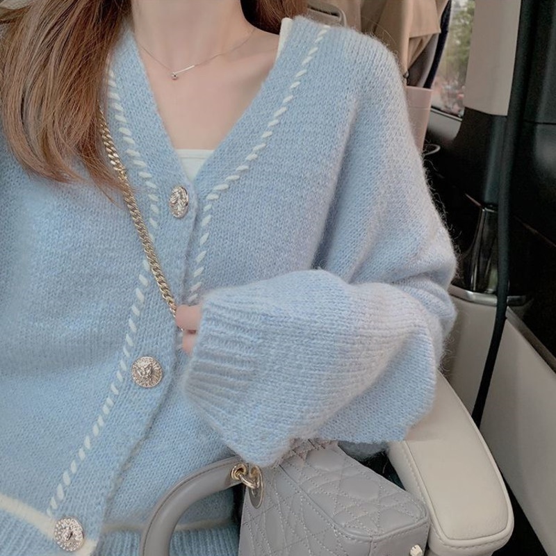 Áo khoác len thiết kế mới thời trang mùa thu đông dành cho nữ