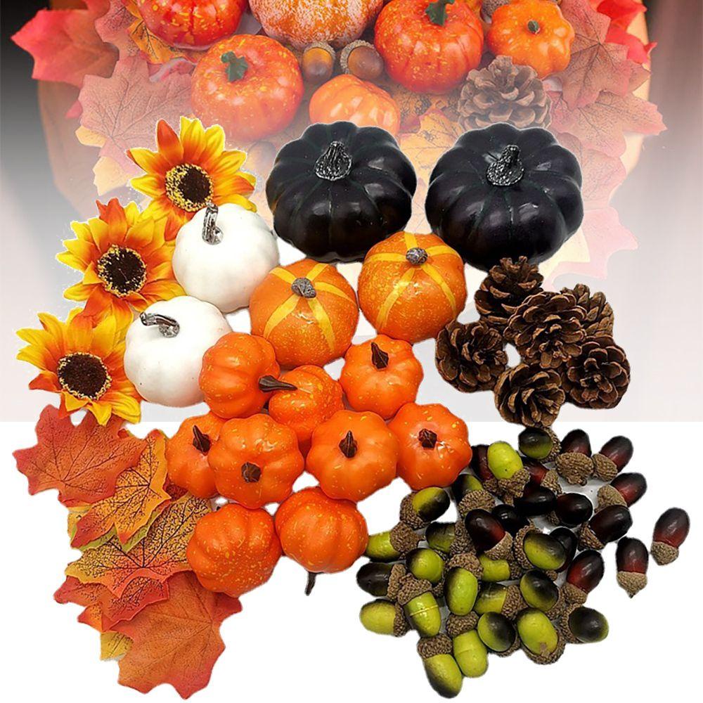 GOGOUP Bộ 198 Phụ Kiện Trang Trí Lễ Tạ Ơn Hình Hoa Hướng Dương