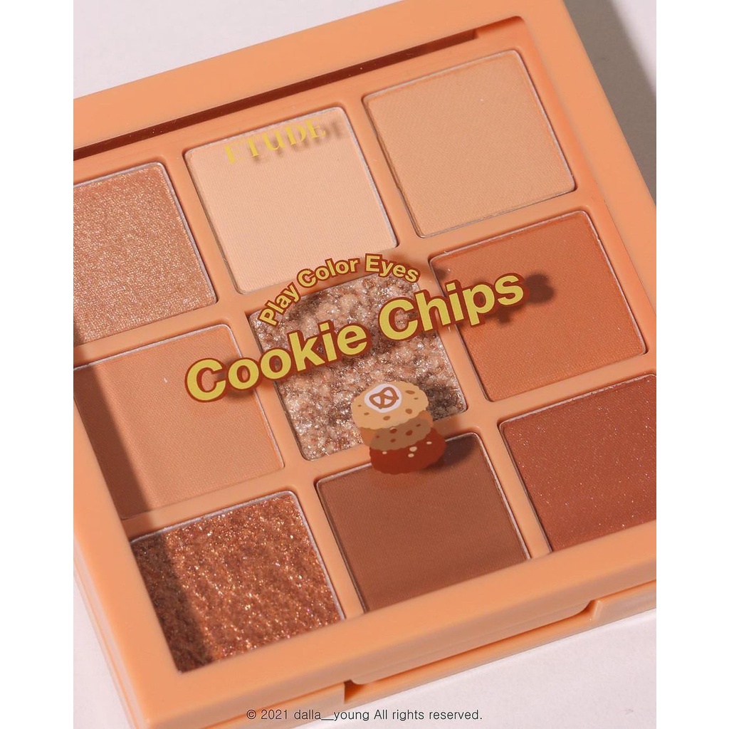 Bảng phấn mắt Cookie Chips Dual Brush Kit