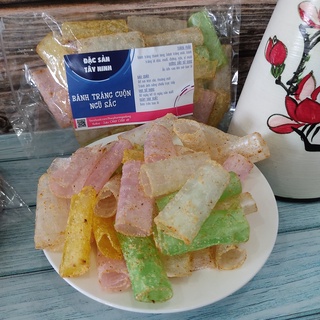 Bánh tráng cuộn Ngũ Sắc Ngân Long - Đặc sản Tây Ninh - Bịch 50g