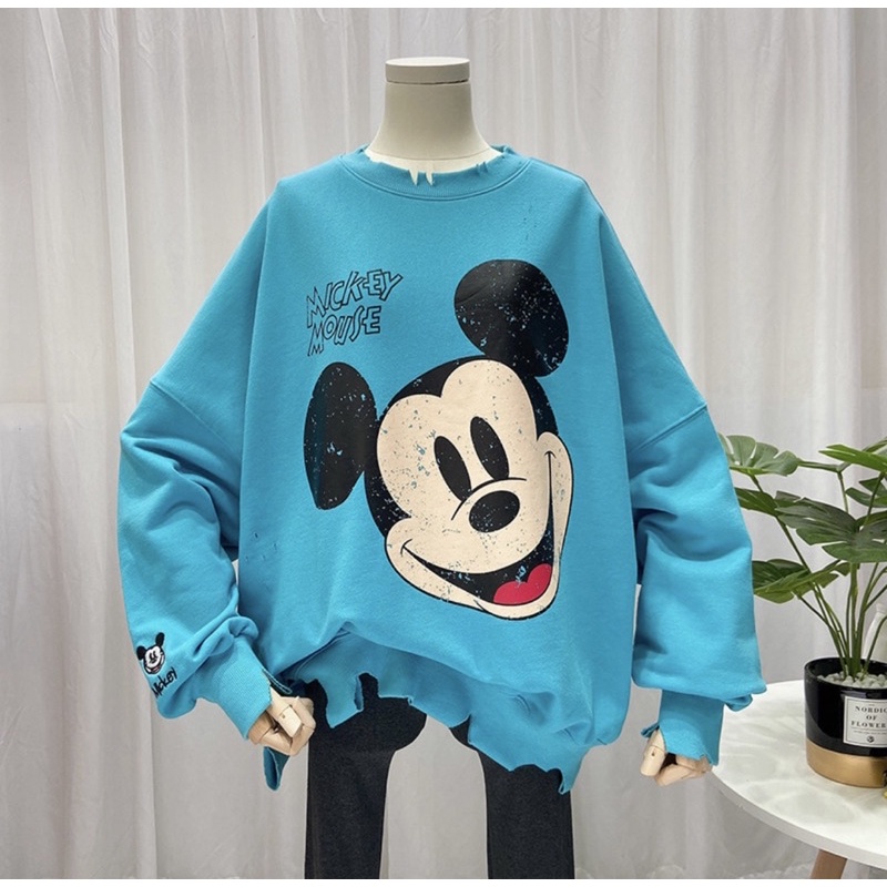 Áo Sweater Mickey Mouse - Chất Nỉ Cao Cấp, Chuẩn Form [34]
