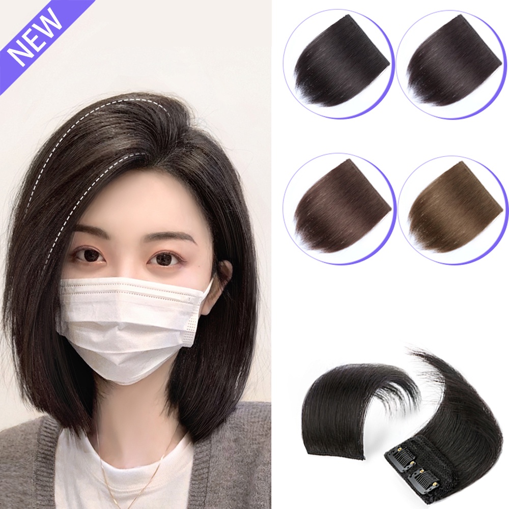 Tóc Nối Giả Ngắn Thẳng Tự Nhiên Bằng Sợi Tổng Hợp Có Kẹp Dành Cho Bạn Nữ