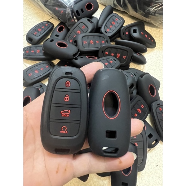 Ốp Bảo Vệ Chìa Khóa Xe Hyundai Santafe 2021 - 2022, Tucson 2022 Bằng Silicone Cao Cấp