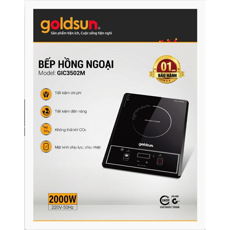 Bếp Hồng Ngoại Goldsun Bảo Hành Chính Hãng 12 Tháng