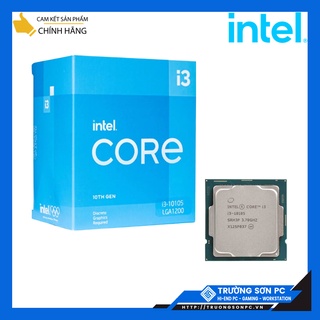 Mua CPU Intel Core i3 10105 (3.7GHz turbo up to 4.4Ghz  4 Cores 8 Threads  6MB Cache  65W) | Full Box Nhập Khẩu