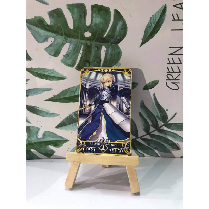 Thẻ bài custom card bánh xốp anime Fate/Grand Order FGO để sưu tầm tự chọn Artoria Pendragon Saber