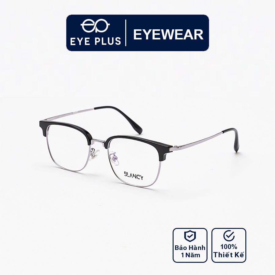 Gọng kính mắt nam nữ thời trang EYE PLUS clubmaster nhỏ CC1 Blancy-6774