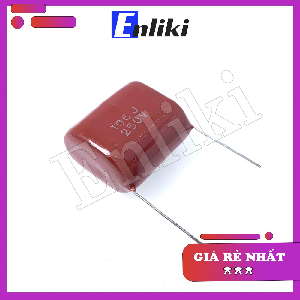 [Mã ELHACE giảm 4% đơn 300K] Tụ 10uF CBB 106J 250V 31mm