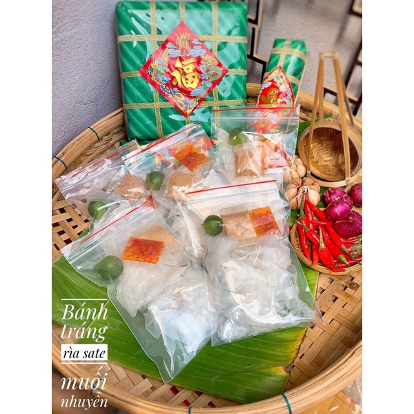 Bánh tráng phơi sương SATE TẮC MUỐI NHUYỄN - Bánh Tráng Mạnh Hùng