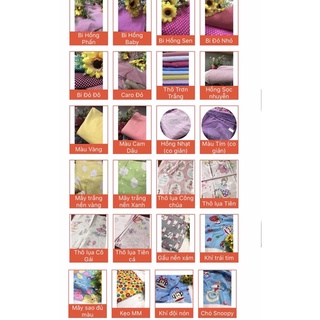 🌸Vải Thô Kate Trơn- Chấm Bi- Caro- Hoa Văn nhiều màu vải mềm mịn mát, thích hợp may áo đầm váy handmade outfit doll🌸