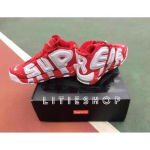 [Sale 3/3] [ ẢNH THẬT ] GIÀY AIR MORE UPTEMPO X SUPREME " RED WHITE " NAM NỮ Sale 11 -op1