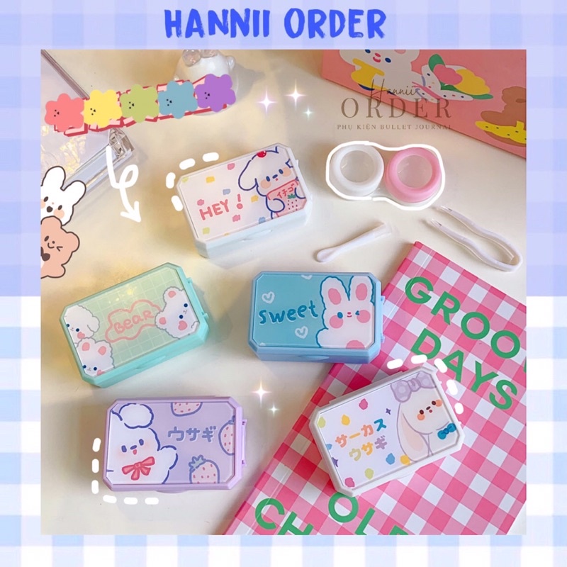 Hộp đựng lens hình dễ thương