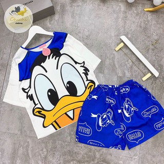 [SIÊU HOT] Đồ bộ Pijama Lụa Latin Cao Cấp Vịt Donal