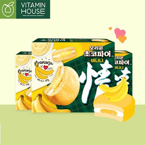 Bánh Chocopie Orion Kem Chuối Hàn Quốc 444g [Vitamin House]