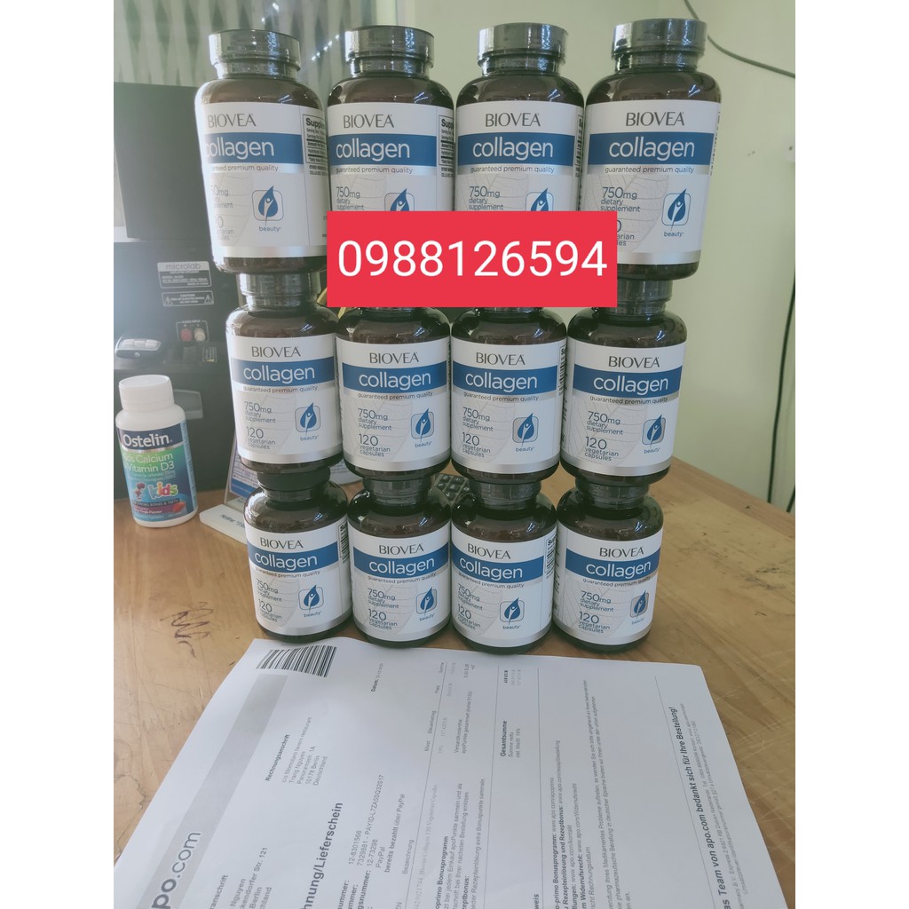 Viên Uống Collagen 750mg BIOVEA Đức, 120 viên