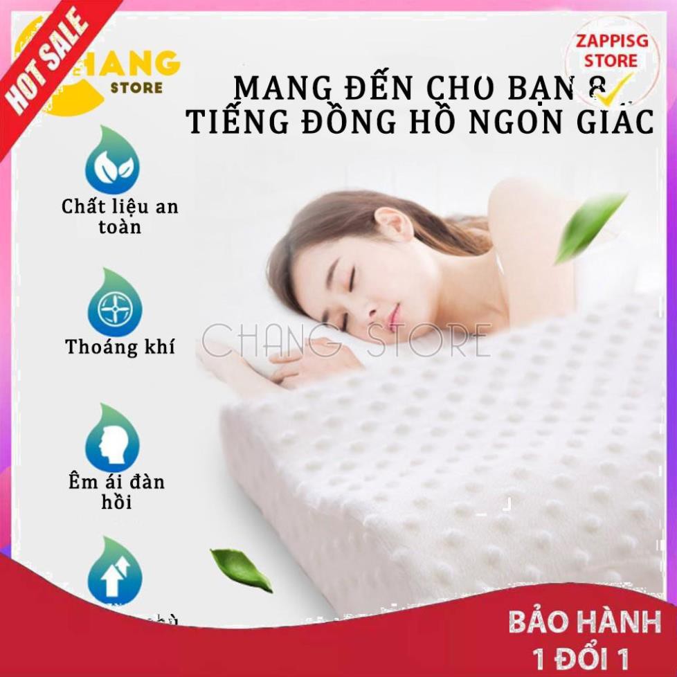 ✔️ Gối Cao Su Non Chống Ngáy Người Lớn Mềm Mại Êm Ái bảo hành uy tín