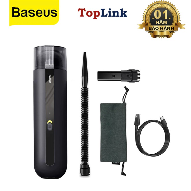 Máy Hút Bụi Cầm Tay Tích Điện Mini Không Dây Baseus A2 Car Vacuum Cleaner Lực Hút Mạnh Mẽ 5000PA Cho Gia Đình, Xe Hơi