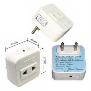 Ổ cắm điều khiển từ xa sóng rf và hồng ngoại TF10