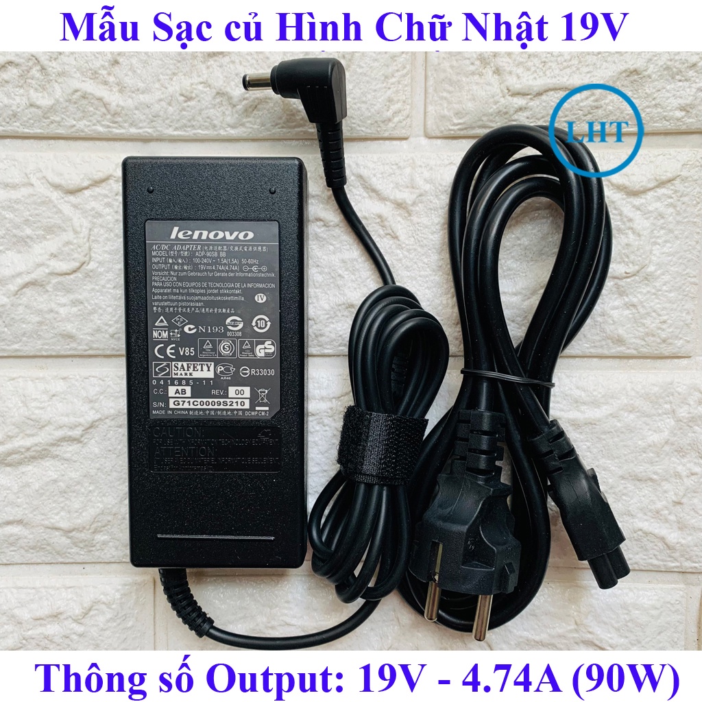 [Sạc ZIN] Sạc Laptop LENOVO 20V - 4.5A / 19V - 4.74A (90W) chân To Φ5.5*2.5mm dùng cho G580 G560 G570 G550 Z560 Z570