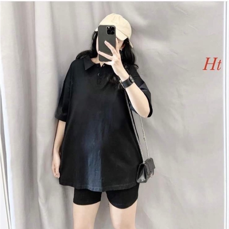 Sét áo polo trơn+quần legging HT12