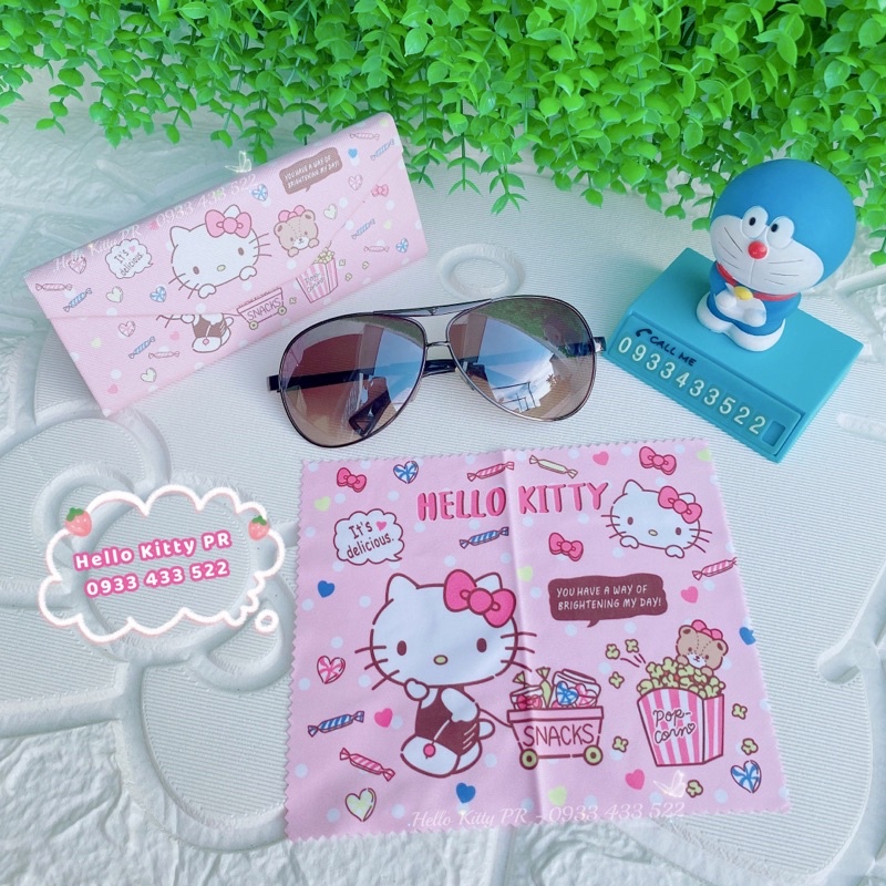 Hộp đựng mắt kính xếp gọn Hello Kitty Doremon Doraemon