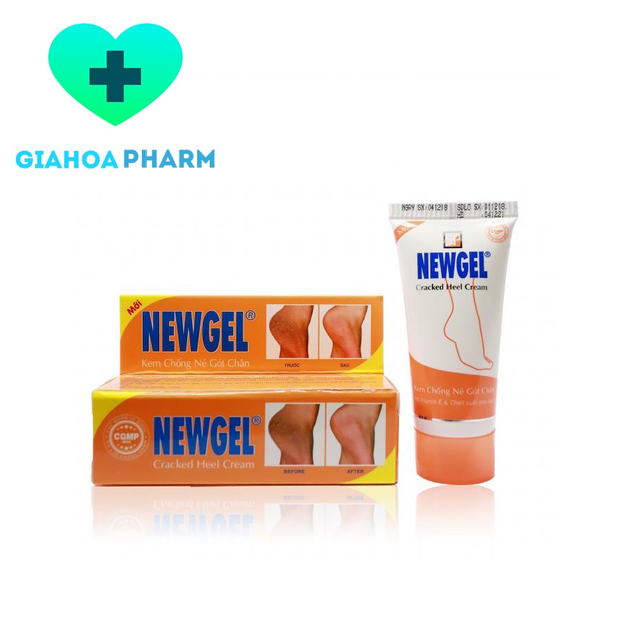 Kem chống nứt nẻ gót chân Newgel - Hộp 20g - Bôi làm mềm, giữ ẩm da tay, chân, chai sạn