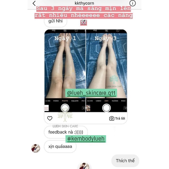 Body Cream LUEH — Kem dưỡng trắng body ban ngày_Bật tone, mềm mịn da, chống nắng SPF60+ PA+++
