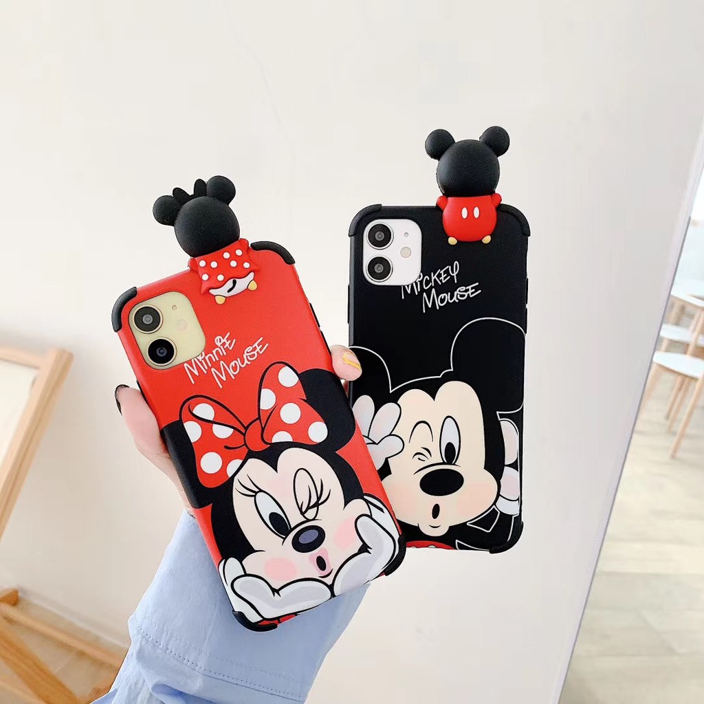 Mickey and Minnie 3D relief Case iPhone 11 Pro Promax X XS XR XSmax 6 6s 7 8 plus Soft Phone Case COD | BigBuy360 - bigbuy360.vn