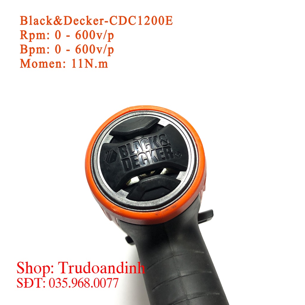 Máy khoan pin Black & Decker - CDC1200E 12v