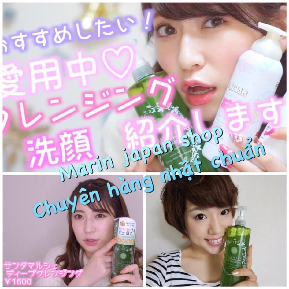 (MiNi) Gel tẩy trang trà xanh Green Tea Deep Cleansing của Santa Marche Nhật Bản Chính Hãng Đủ Bill