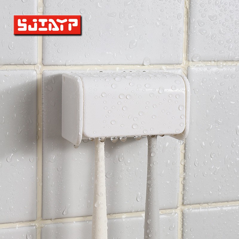 Giá Đỡ Bàn Chải Đánh Răng 6 Lỗ Chống Bụi Phong Cách Nhật Bản
