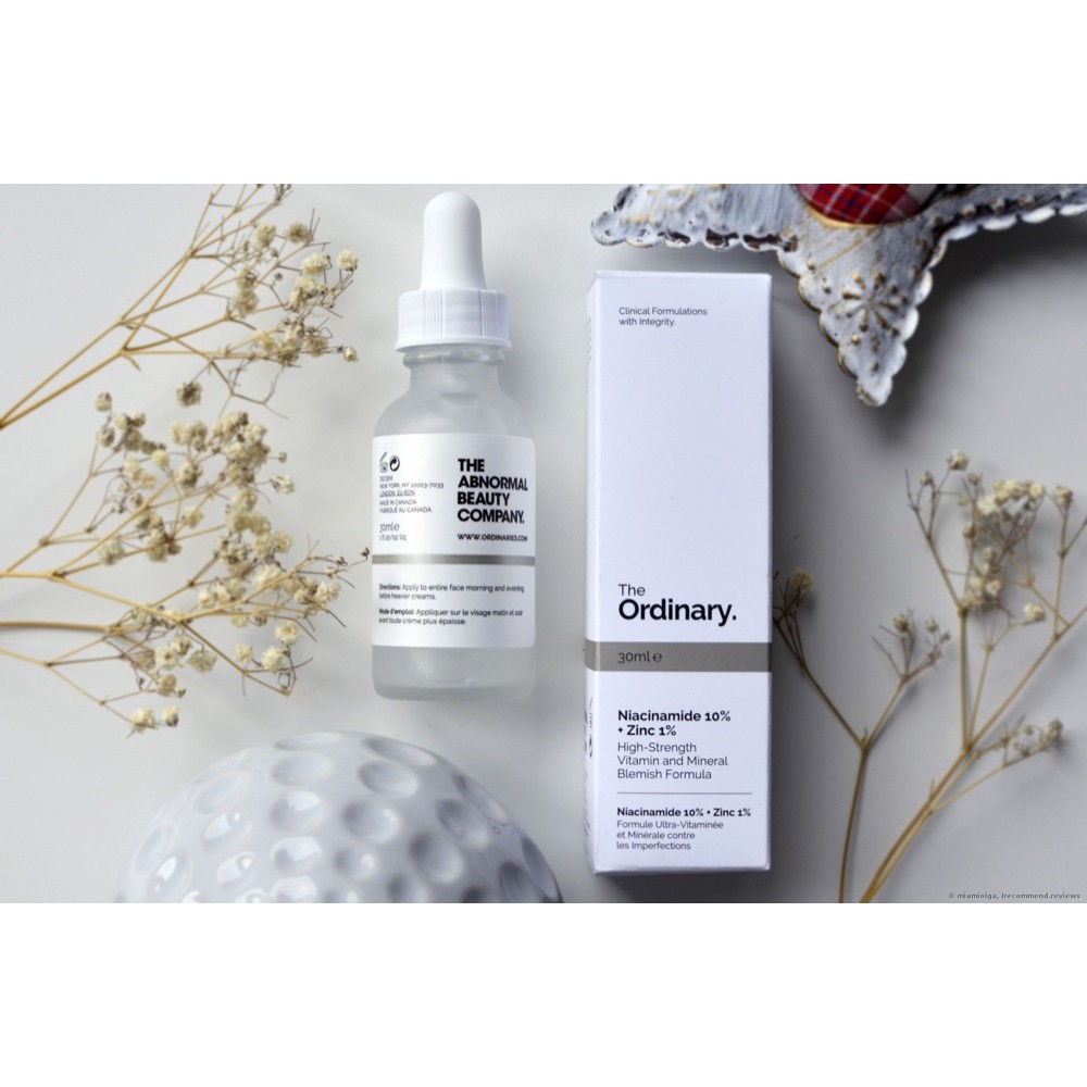 The Ordinary Niacinamide 10% + Zinc 1% - Serum ngăn ngừa mụn, sáng da