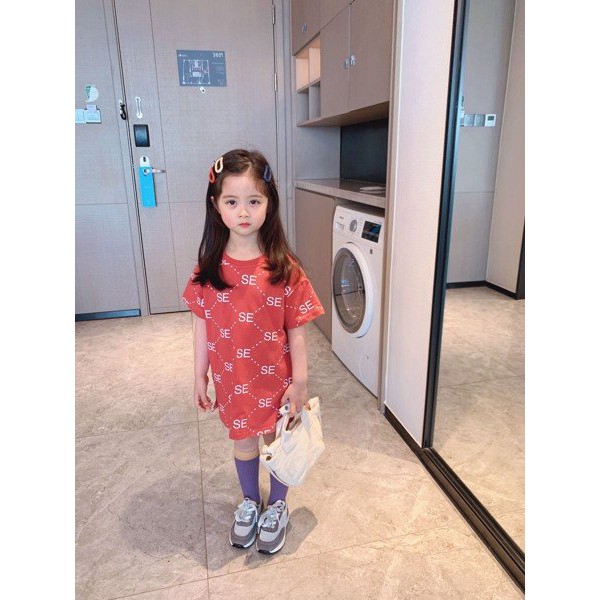 Váy dáng suông bé gái LOBY phong cách thể thao V0401081 (8 tháng - 7 tuổi)