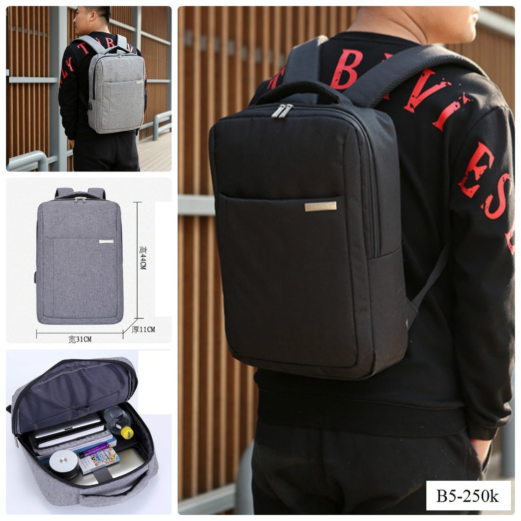 Balo unisex, balo để laptop B5