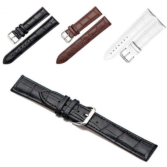 PO-Màu Đen / Nâu,Dây Đồng Hồ Giả Da Unisex