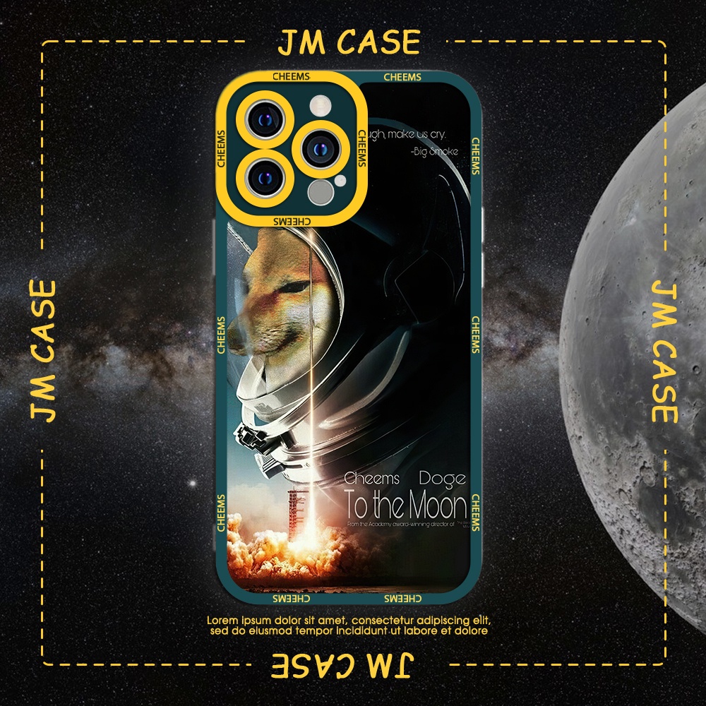 Ốp lưng iPhone cạnh vuông JM CASE Cheems Phi Hành Gia Doge Meme 6/6pl/6s/6spl/7/7pl/8/8pl/x/xs/11/12/13/pro/max