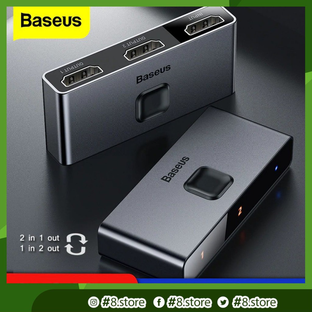 Thiết bị chia cổng HDMI 2 chiều Baseus Matrix HDMI Splitter