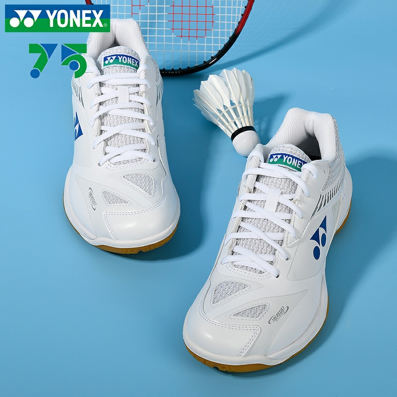 Giày thể thao cầu lông YONEX màu xanh sẫm dành cho nam, đế đàn hồi, chơi được sân bê tông, chống lật cổ chân