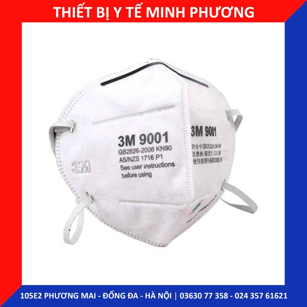 Khẩu trang y tế 3M N95 9001 hộp 50 chiếc (Loại không van)