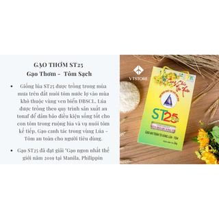 Gạo ST25 Lúa Tôm - Đặc sản Sóc Trăng