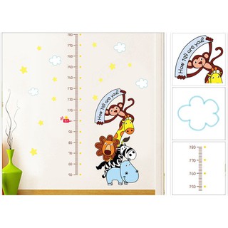 Decal dán tường đo chiều cao try up