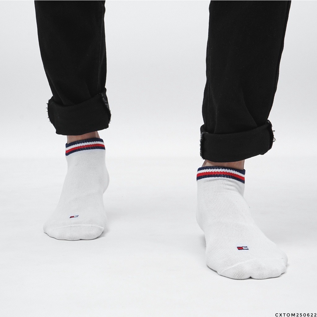 Pack 6 Đôi Vớ nam nữ Ngắn Viền Cổ Tommy Hilifiger